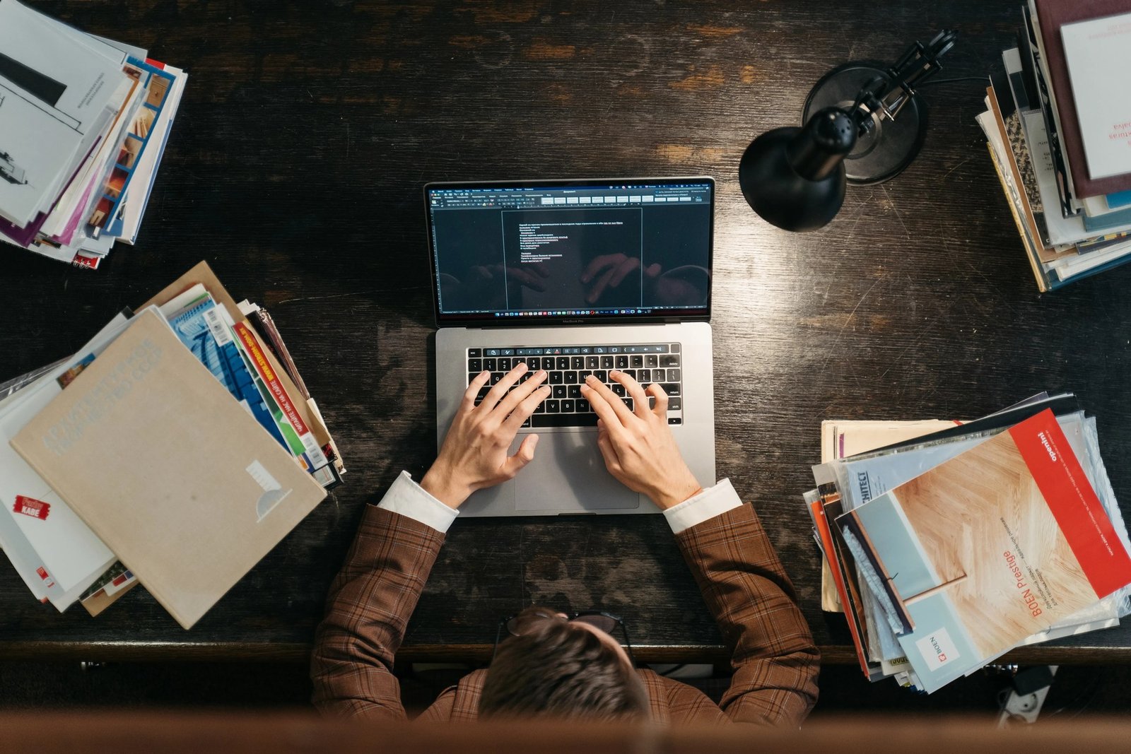 Writer doing deep research for quality guest posts with original examples